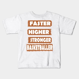 Basketball Teamsport Mannschaft Geschenk Spruch Kids T-Shirt